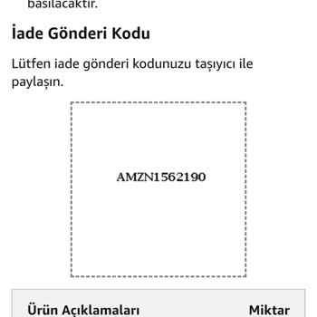 Amazon Yanıltıcı Fotoğraf Ve Yanlış Ürün!