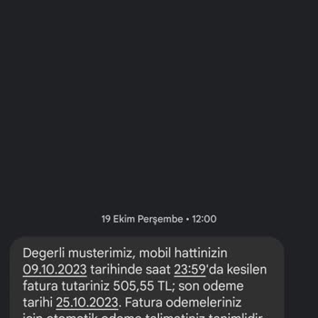 Türk Telekom Fatura Sözleşmem Bitmesine Rağmen Borcum Olduğu Şikayeti