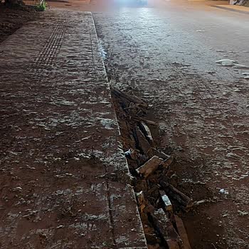 Ordu Büyükşehir Belediyesi İnşaat Çalışması. Yolun Toz Toprak İçinde Kalması