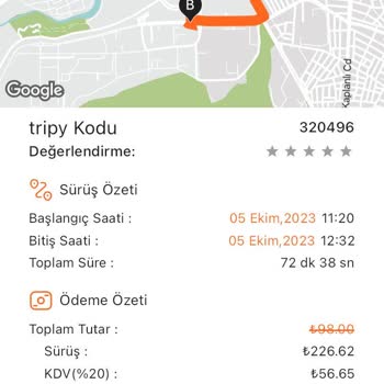 Tripy Mobility Uygulamasındaki Hata Yüzünden 98 TL'lik İşlem Yapıldı