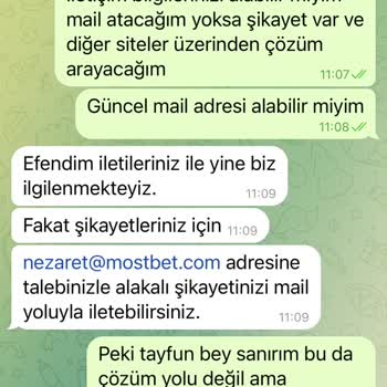Mostbet Para Çekimi Talepleri Sürekli Reddediliyor. Canlı Destek Sürekli Aynı Cevabı Veriyor.