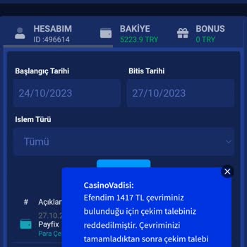 Casinovadisi Çekim Taleplerim Reddedildi Ödeme Yapılmıyor