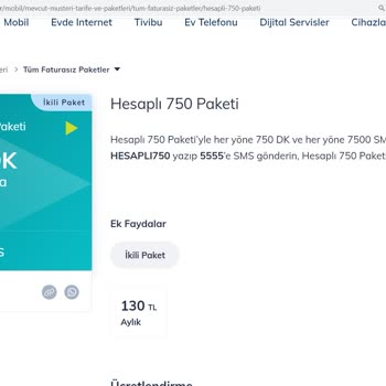 Türk Telekom'un Sitesinde Uygun Fiyatları Paketleri Aldırmaması