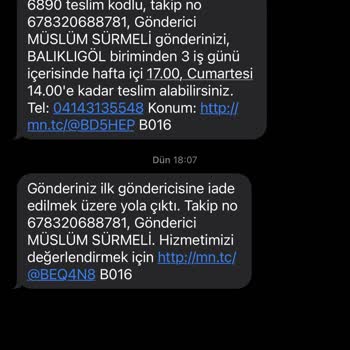 MNG Kargo İade Sorunu Dikkate Alınsın