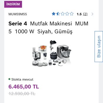 Bosch Mutfak Makinesi Da Şirketin Hatası