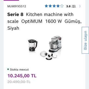 Bosch Mutfak Makinesi Da Şirketin Hatası
