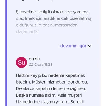 Vodafone Kapatılmayan Hat Hakkında