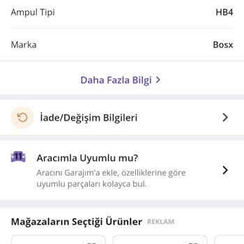 Lada Yanlış Ampul Gönderim