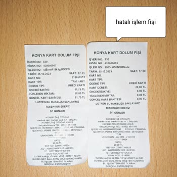 Konbeltaş Konya Kart Hatalı İşlem Ücret İadesi