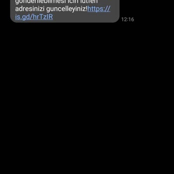 Yurtiçi Kargo Adres Değişikliği Mesajı