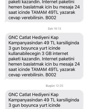 Turkcell GNC Çatlat Kazan Memnuniyetsizliği