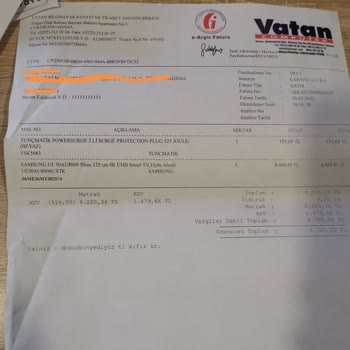 Samsung Smart LED TV Panel Arızası