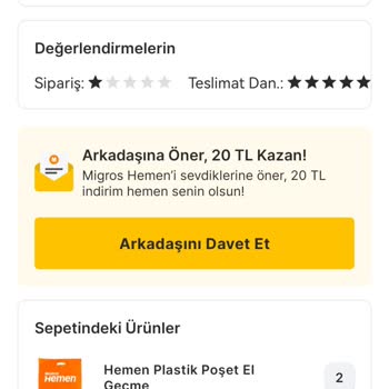 Migros Eksik/Hatalı Ürün, Para İadesinin Yapılmaması