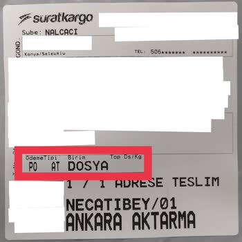 Sürat Kargo Nakit Ödeme İstiyor Fiş Fatura Yok Ve Pahalı
