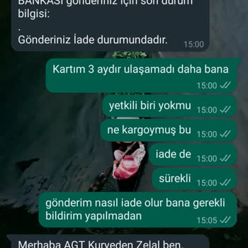 AGT Kurye Şikayeti - Kartımı 3 Aydır Getiremediniz!