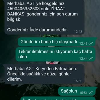 AGT Kurye Şikayeti - Kartımı 3 Aydır Getiremediniz!