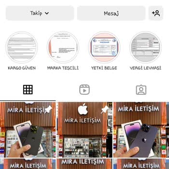 Mira İletişim (Instagram: mirailetisim) Yanıltması