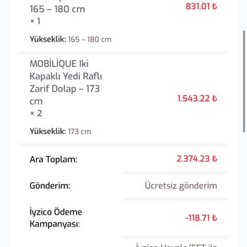 Paktaş Çelik Metal Baybahçem Sitesinden Ücreti Ödendiği Halde Gelmeyen Ürünlerim