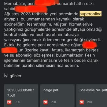 Superonline Cayma Bedelini Zorla Ödetmeye Çalışıyorlar