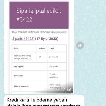 Turkilleri.com Zamanında Teslim Edilmeye Ürünümü İptal Ettiler