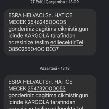 Esra Helvacı Ürün Elime Ulaşmadı Ve Ben Ürün Teslimi İçin Aranmadım