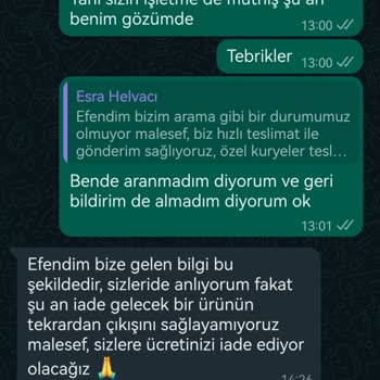 Esra Helvacı Ürün Elime Ulaşmadı Ve Ben Ürün Teslimi İçin Aranmadım