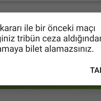 Passolig Gitmediğim Maça Ceza