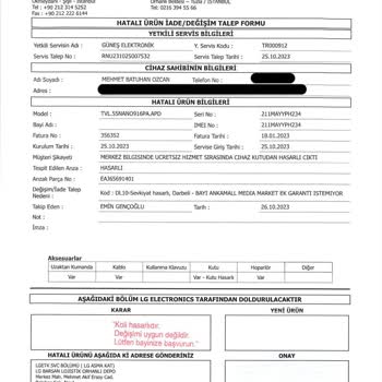 Media Markt Kırık Televizyon Sattı, Sorumluluk Kabul Etmiyor.