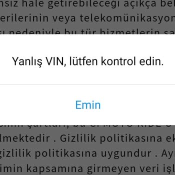 CFMOTO Ride Uygulama Hatası