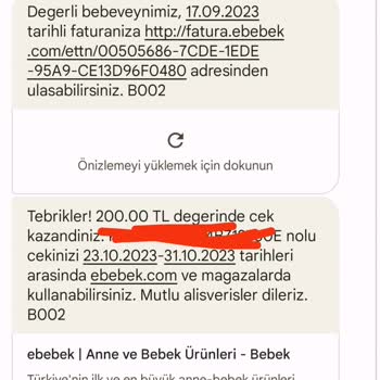 Ebebek Mağazasından Hediye Çeki Kullanamıyorum