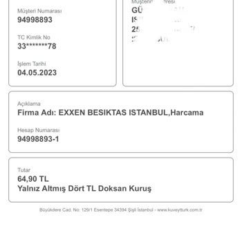 Exxen Bilgim Dışı Kartımdan Para Çekti
