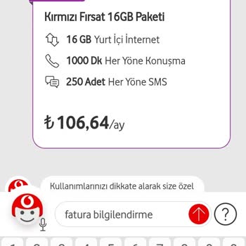 Vodafone Yanlış Fatura Tutarı