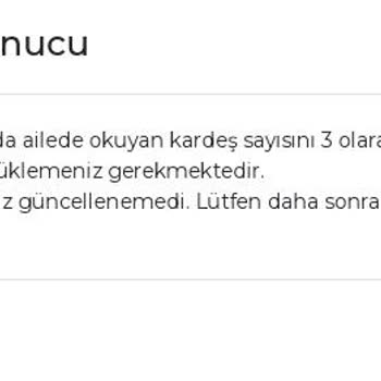 İBB Genç Üniversiteli Bursu Başvuru Güncelleme Yapamıyorum