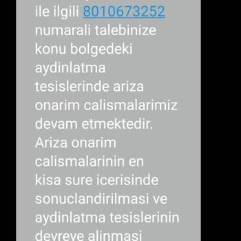 ADM Elektrik Dağıtım Yanmayan Sokak Lambası