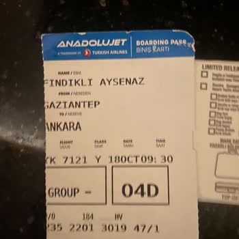 Anadolu Jet Gaziantep THY Biletimi Geçersiz Sayıp Yeniden Bilet Sattı