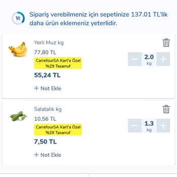 Carrefour SA Online Fiyatlar İle Mağaza Fiyatları Arasında Fark