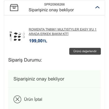 Vatan Bilgisayar Uygun Fiyata Aldığım Siparişimi İptal Etmemi İstiyor.