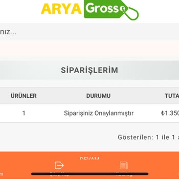 Arya Gross Satın Aldığım Ürün Gönderilmiyor