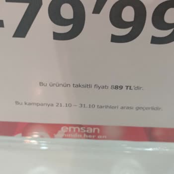 Emsan Mutfak Etikette Farklı Kasada Farklı Fiyat