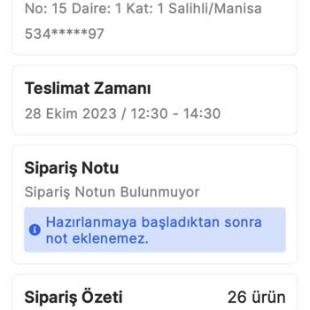 Migros Sanal Eksik Sipariş