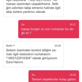 Yemek Sepeti / Kasap Burger Co