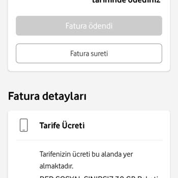 Vodafone Eski Paketime Geri Dönmek İstiyorum.