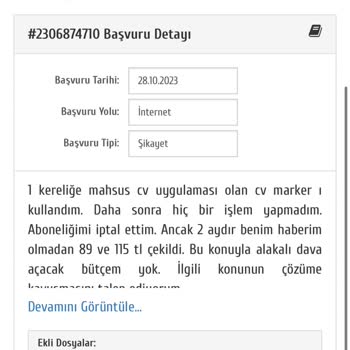 CV Marker Para Alıyor