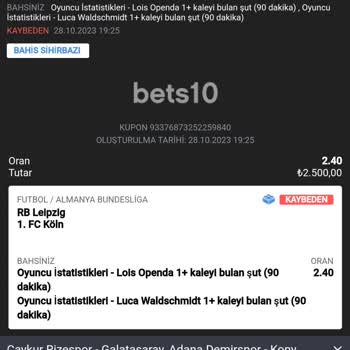 Bets10 Kuponum Kazanan Olduğu Halde Kaybeden Görünüyor