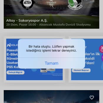 Passolig Girişinde Hata Yazıyor Ve Giremiyorum