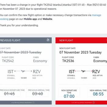 Five-Hour Delay on Turkish Airlines International Flight!