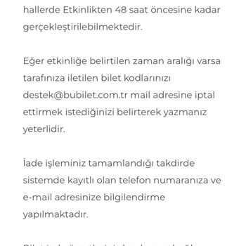 Bubilet Uygulaması İle İlgili Sorun
