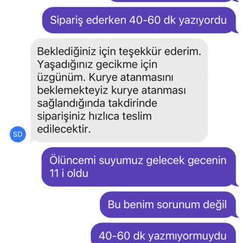Getir Sipariş Ve Müşteri Hizmetleri Saygısızlığı