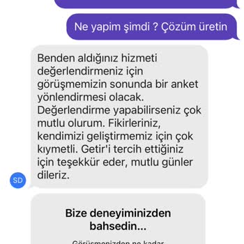 Getir Sipariş Ve Müşteri Hizmetleri Saygısızlığı