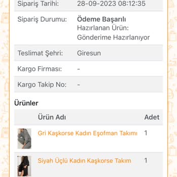 Nare Giyim Tedarik Ve Kargo Sorunu